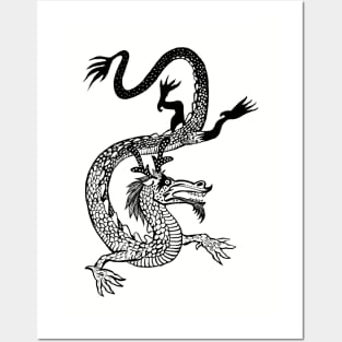 Chinese Dragon Posters and Art